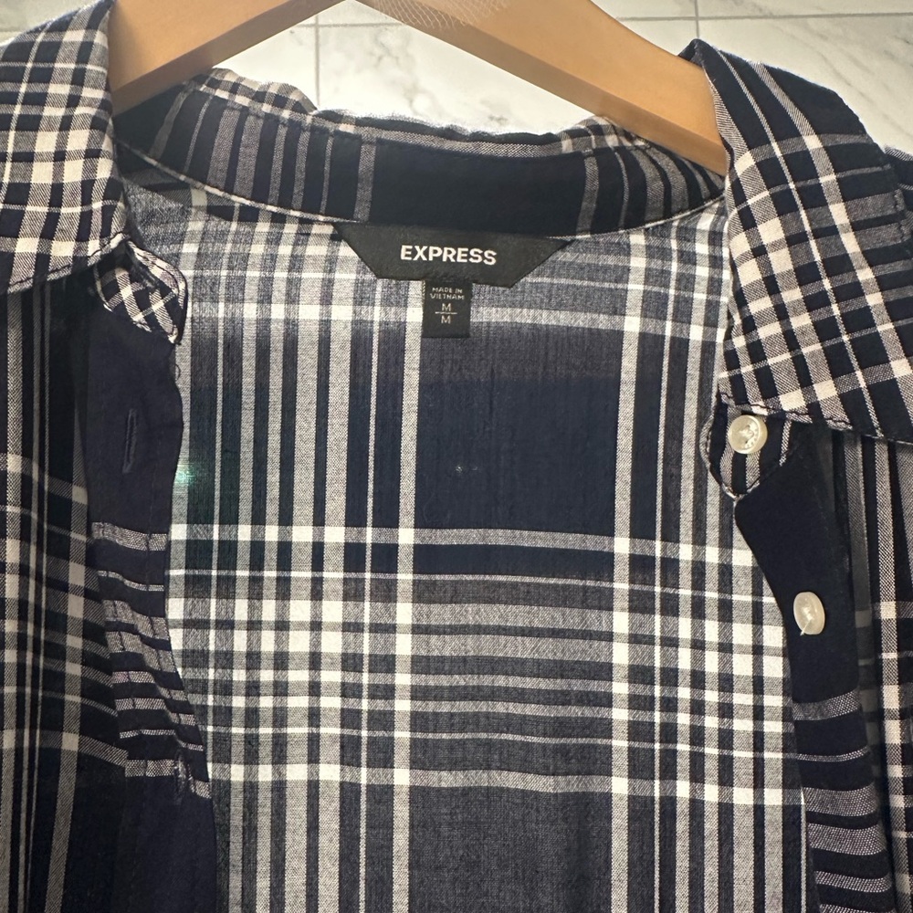 EXPRESS Navy Blue Duster - Picture 2 of 4